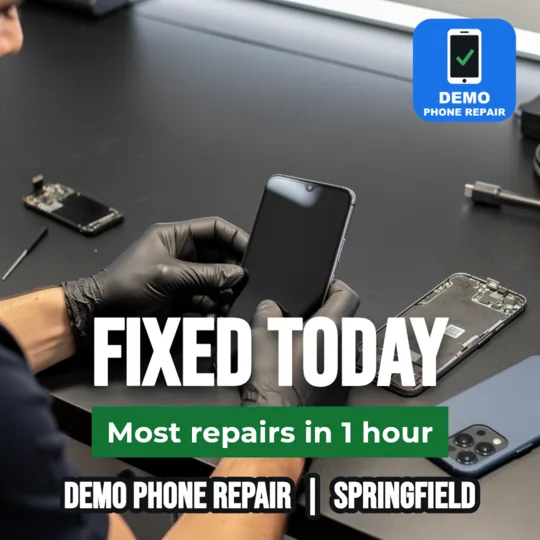 Repair ad: Fixed today, most repairs in 1 hour