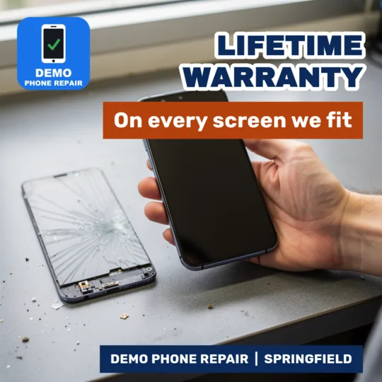 Repair ad: Lifetime warranty on every screen we fit